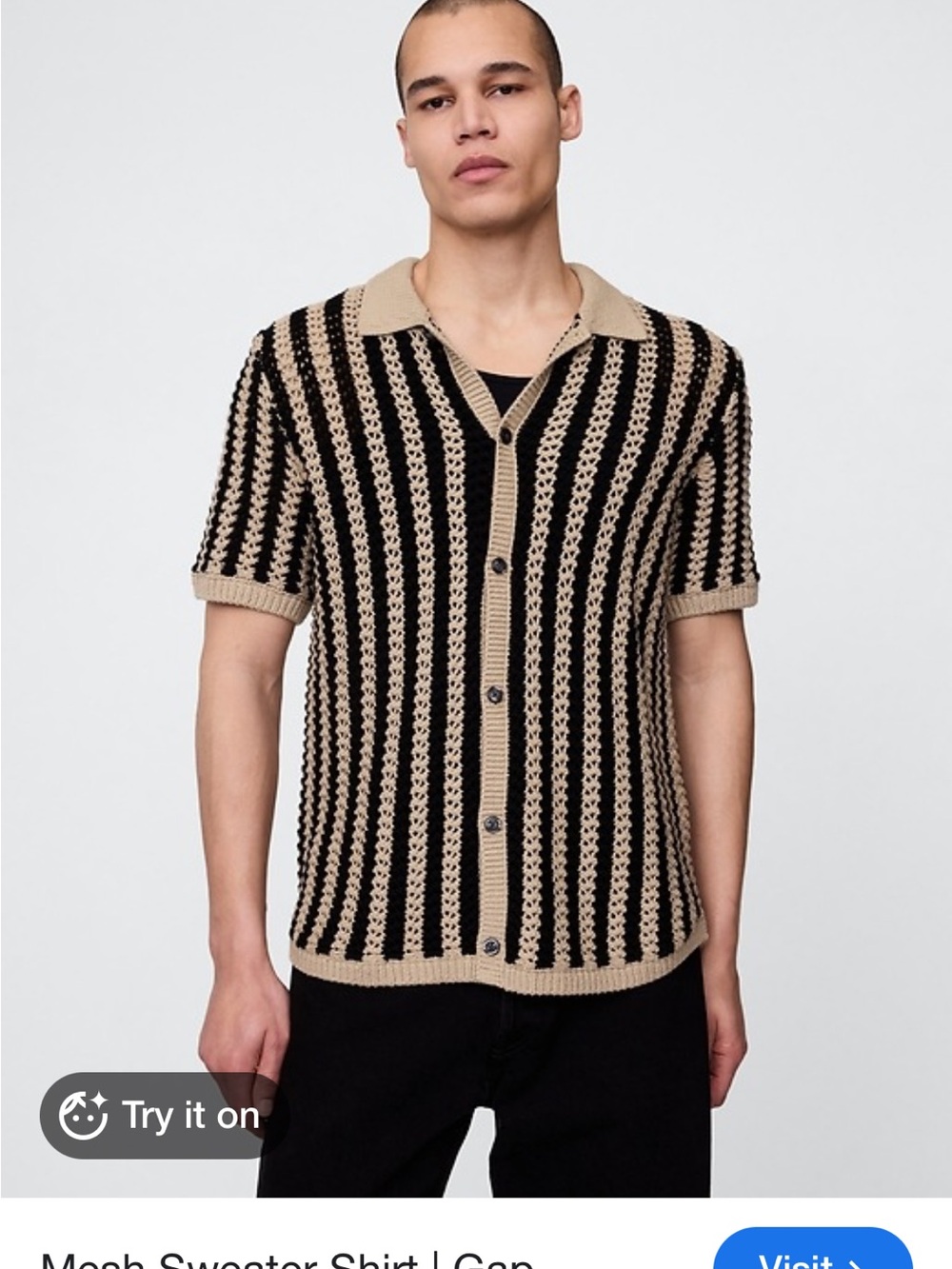 Gap knit button shirt